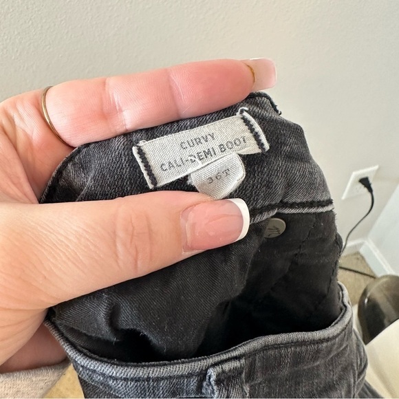 madewell tall curvy cali demi boot jeans in berkeley black - Picture 7 of 11